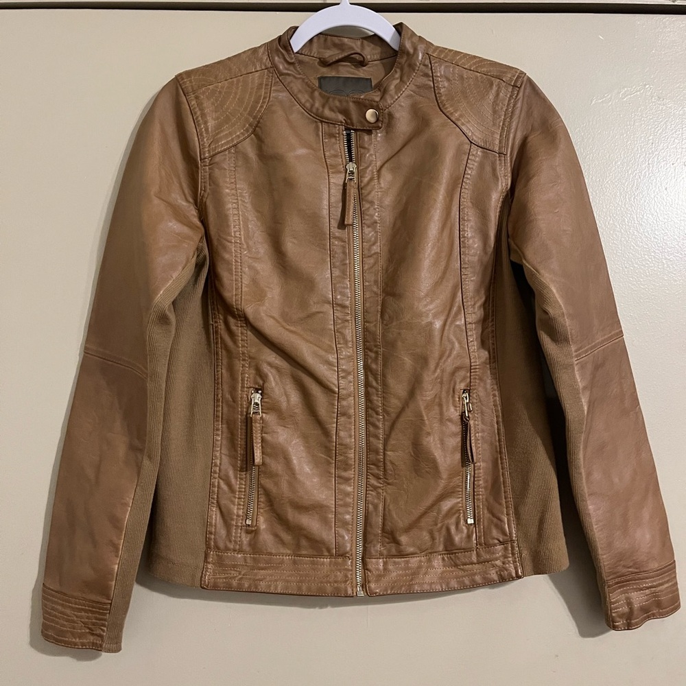 Maurices Light Brown Leather Jacket